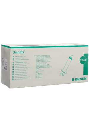 Syringe 20ml Luer Lock Omnifix 100